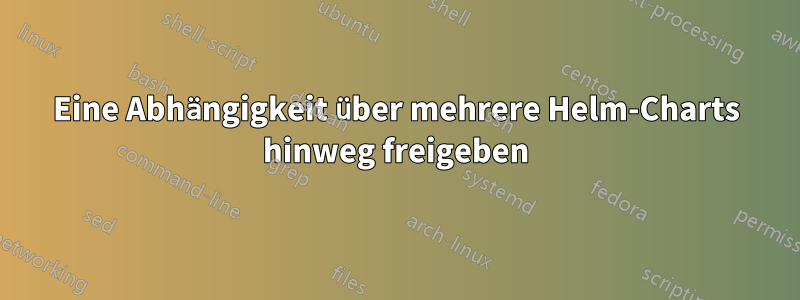 Eine Abhängigkeit über mehrere Helm-Charts hinweg freigeben