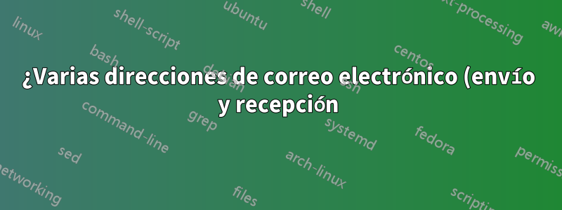 ¿Varias direcciones de correo electrónico (envío y recepción) por usuario con una única cuenta de Active Directory?