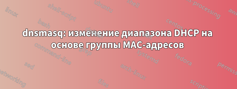 dnsmasq: изменение диапазона DHCP на основе группы MAC-адресов