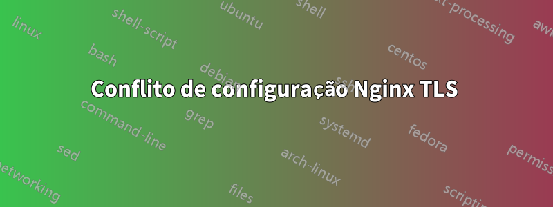 Conflito de configuração Nginx TLS