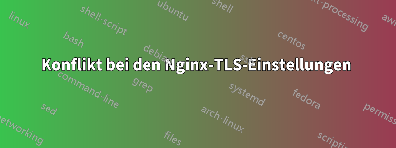 Konflikt bei den Nginx-TLS-Einstellungen