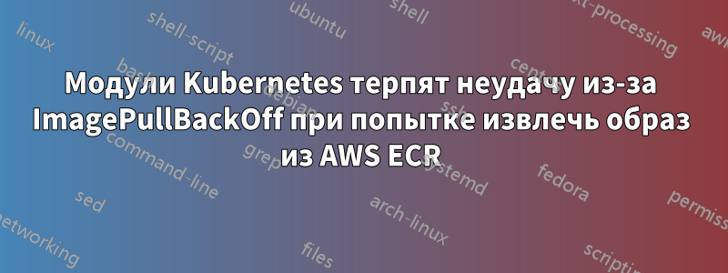 Модули Kubernetes терпят неудачу из-за ImagePullBackOff при попытке извлечь образ из AWS ECR