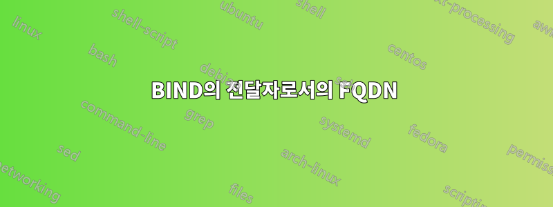 BIND의 전달자로서의 FQDN