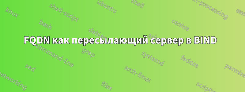 FQDN как пересылающий сервер в BIND 