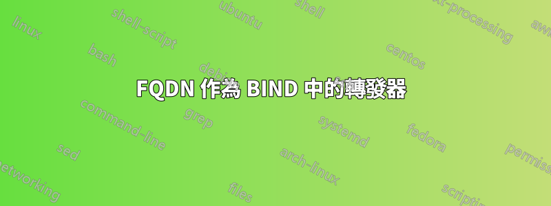 FQDN 作為 BIND 中的轉發器 