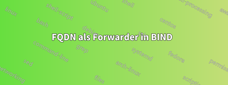 FQDN als Forwarder in BIND 
