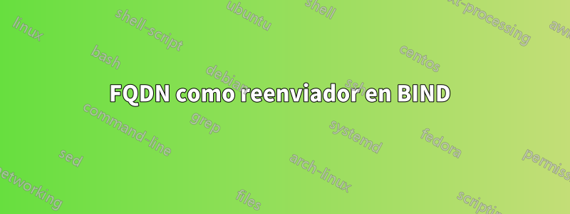 FQDN como reenviador en BIND 