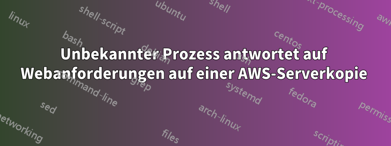 Unbekannter Prozess antwortet auf Webanforderungen auf einer AWS-Serverkopie