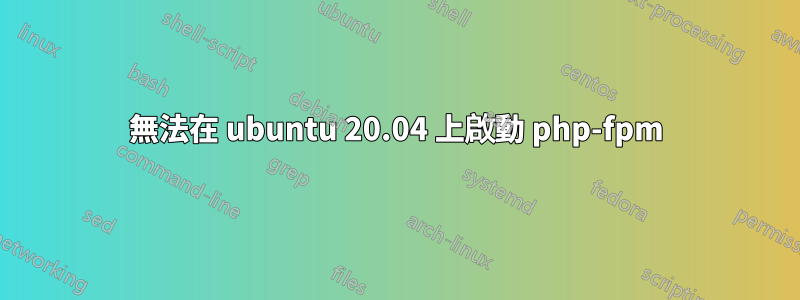 無法在 ubuntu 20.04 上啟動 php-fpm