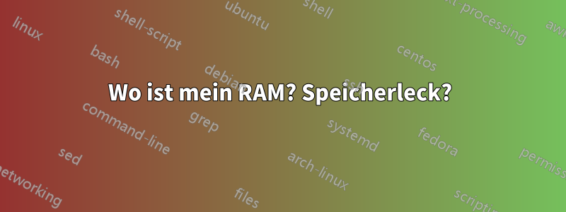 Wo ist mein RAM? Speicherleck?