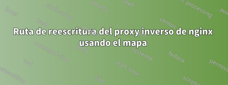 Ruta de reescritura del proxy inverso de nginx usando el mapa