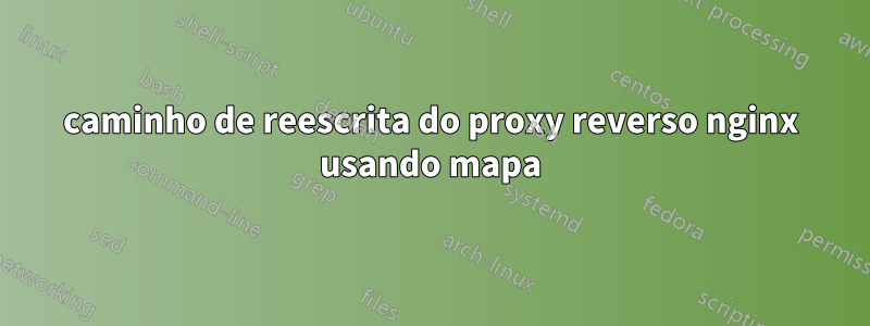 caminho de reescrita do proxy reverso nginx usando mapa