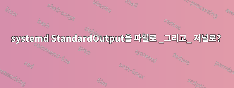 systemd StandardOutput을 파일로 _그리고_ 저널로?
