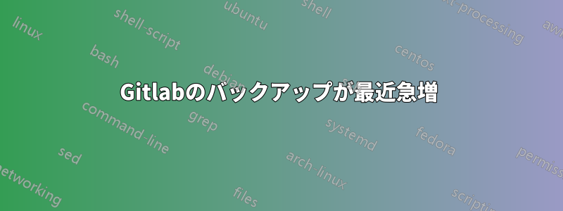 Gitlabのバックアップが最近急増