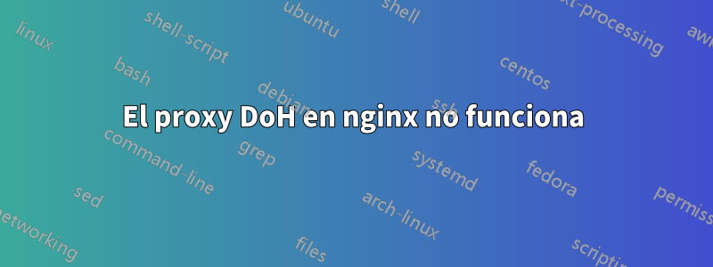 El proxy DoH en nginx no funciona
