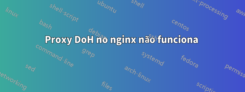Proxy DoH no nginx não funciona
