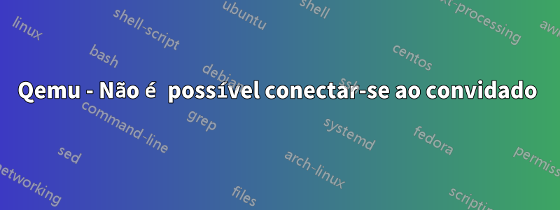 Qemu - Não é possível conectar-se ao convidado