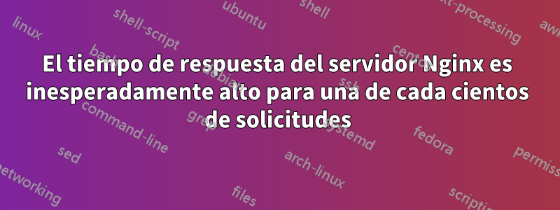 El tiempo de respuesta del servidor Nginx es inesperadamente alto para una de cada cientos de solicitudes