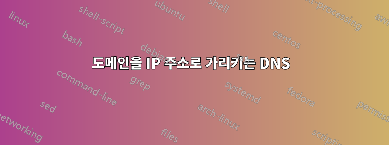 도메인을 IP 주소로 가리키는 DNS 