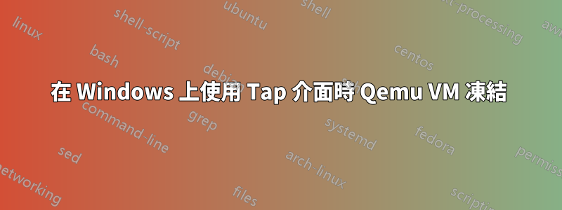在 Windows 上使用 Tap 介面時 Qemu VM 凍結