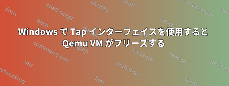 Windows で Tap インターフェイスを使用すると Qemu VM がフリーズする