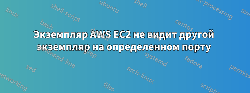 Экземпляр AWS EC2 не видит другой экземпляр на определенном порту