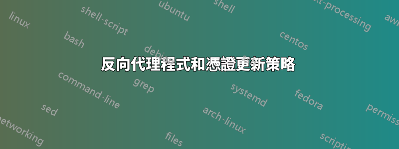 反向代理程式和憑證更新策略