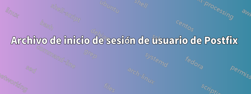 Archivo de inicio de sesión de usuario de Postfix