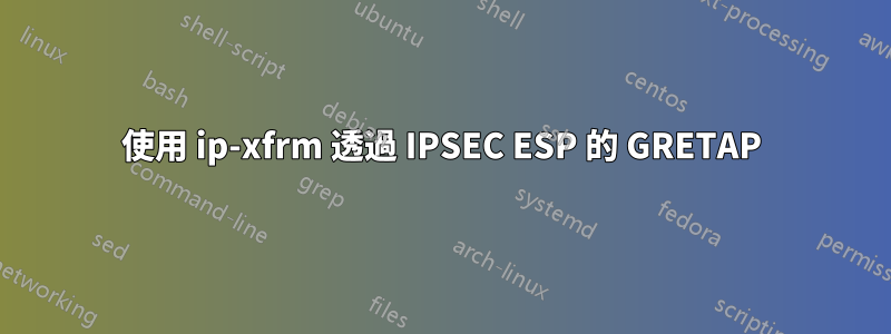 使用 ip-xfrm 透過 IPSEC ESP 的 GRETAP