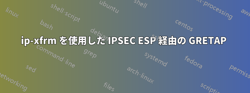 ip-xfrm を使用した IPSEC ESP 経由の GRETAP