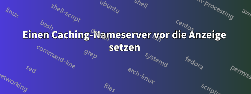 Einen Caching-Nameserver vor die Anzeige setzen