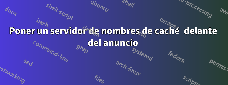 Poner un servidor de nombres de caché delante del anuncio