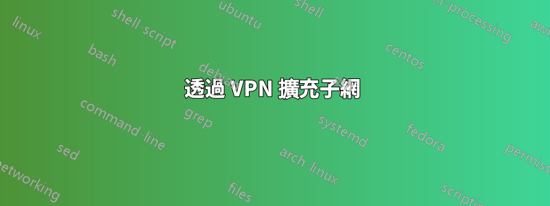 透過 VPN 擴充子網