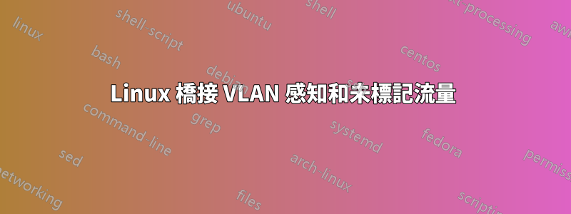 Linux 橋接 VLAN 感知和未標記流量