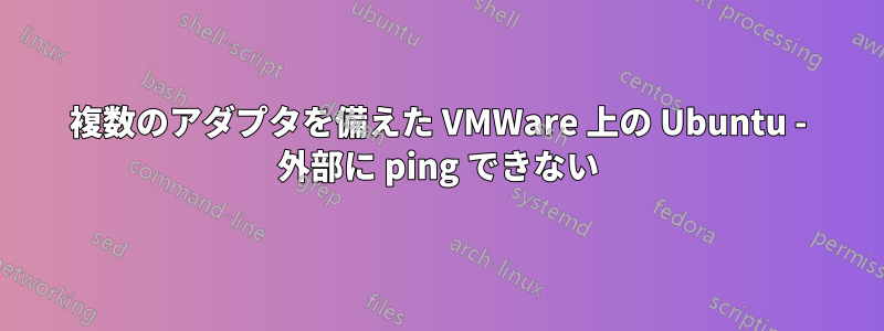 複数のアダプタを備えた VMWare 上の Ubuntu - 外部に ping できない