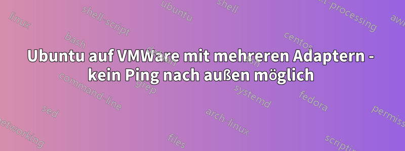 Ubuntu auf VMWare mit mehreren Adaptern - kein Ping nach außen möglich