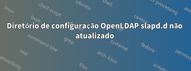 Diretório de configuração OpenLDAP slapd.d não atualizado