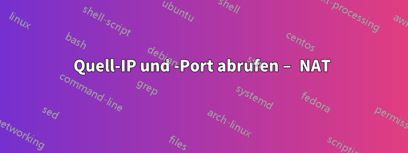 Quell-IP und -Port abrufen – NAT