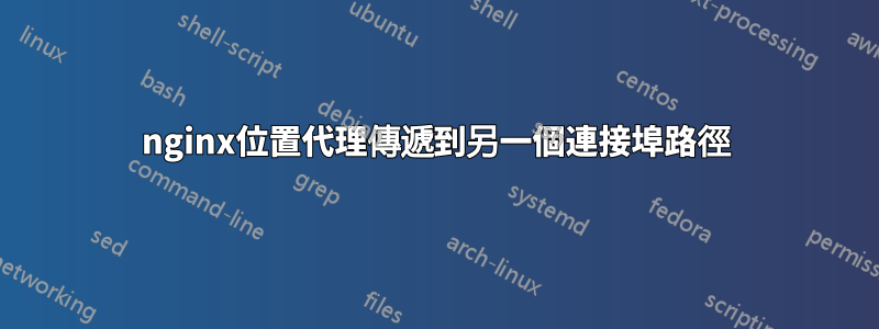 nginx位置代理傳遞到另一個連接埠路徑