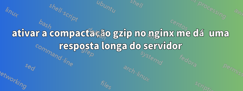 ativar a compactação gzip no nginx me dá uma resposta longa do servidor