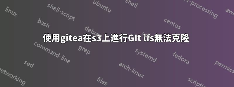 使用gitea在s3上進行GIt lfs無法克隆