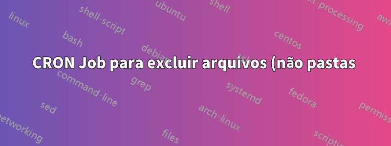 CRON Job para excluir arquivos (não pastas) com extensões específicas dentro de uma pasta e subpastas