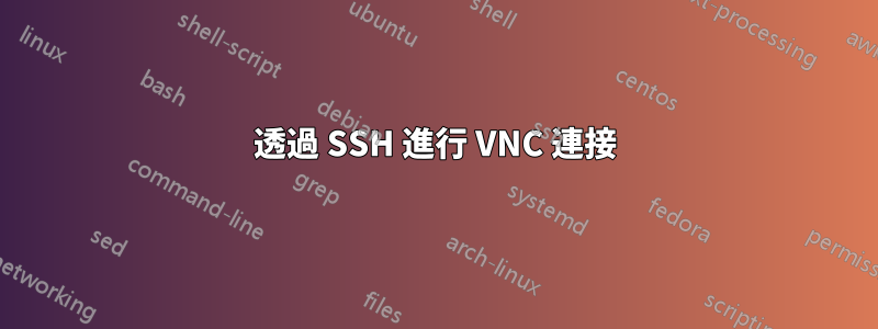 透過 SSH 進行 VNC 連接