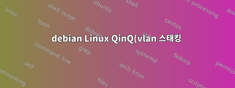 debian Linux QinQ(vlan 스태킹)