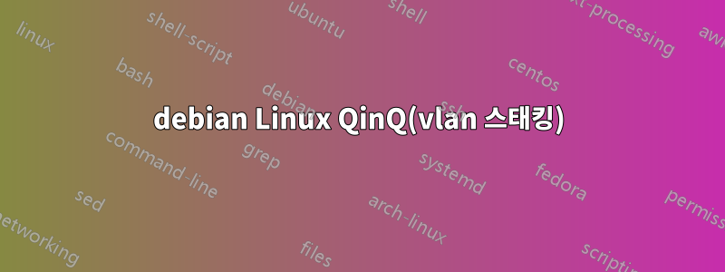 debian Linux QinQ(vlan 스태킹)