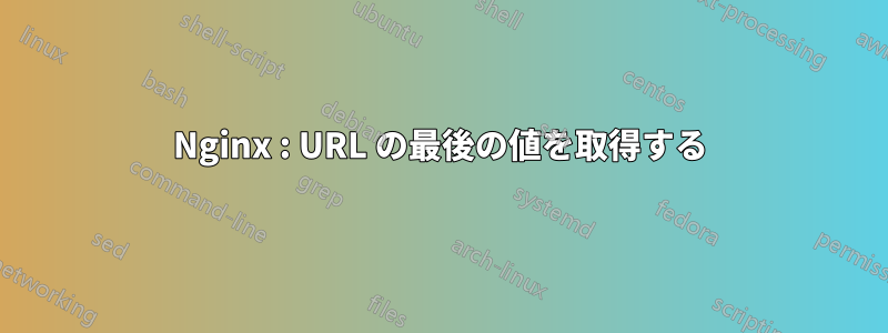 Nginx : URL の最後の値を取得する