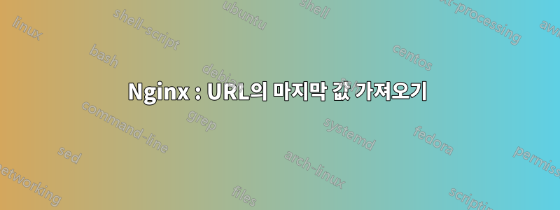 Nginx : URL의 마지막 값 가져오기