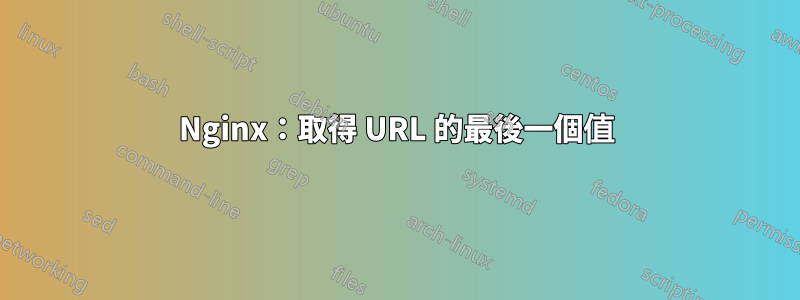 Nginx：取得 URL 的最後一個值