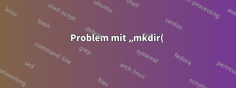 Problem mit „mkdir(): Kein Platz mehr auf dem Gerät“ im Docker-Container. Könnte aber auch ein anderes Problem sein?