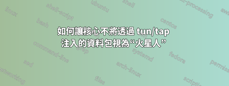 如何讓核心不將透過 tun/tap 注入的資料包視為“火星人”